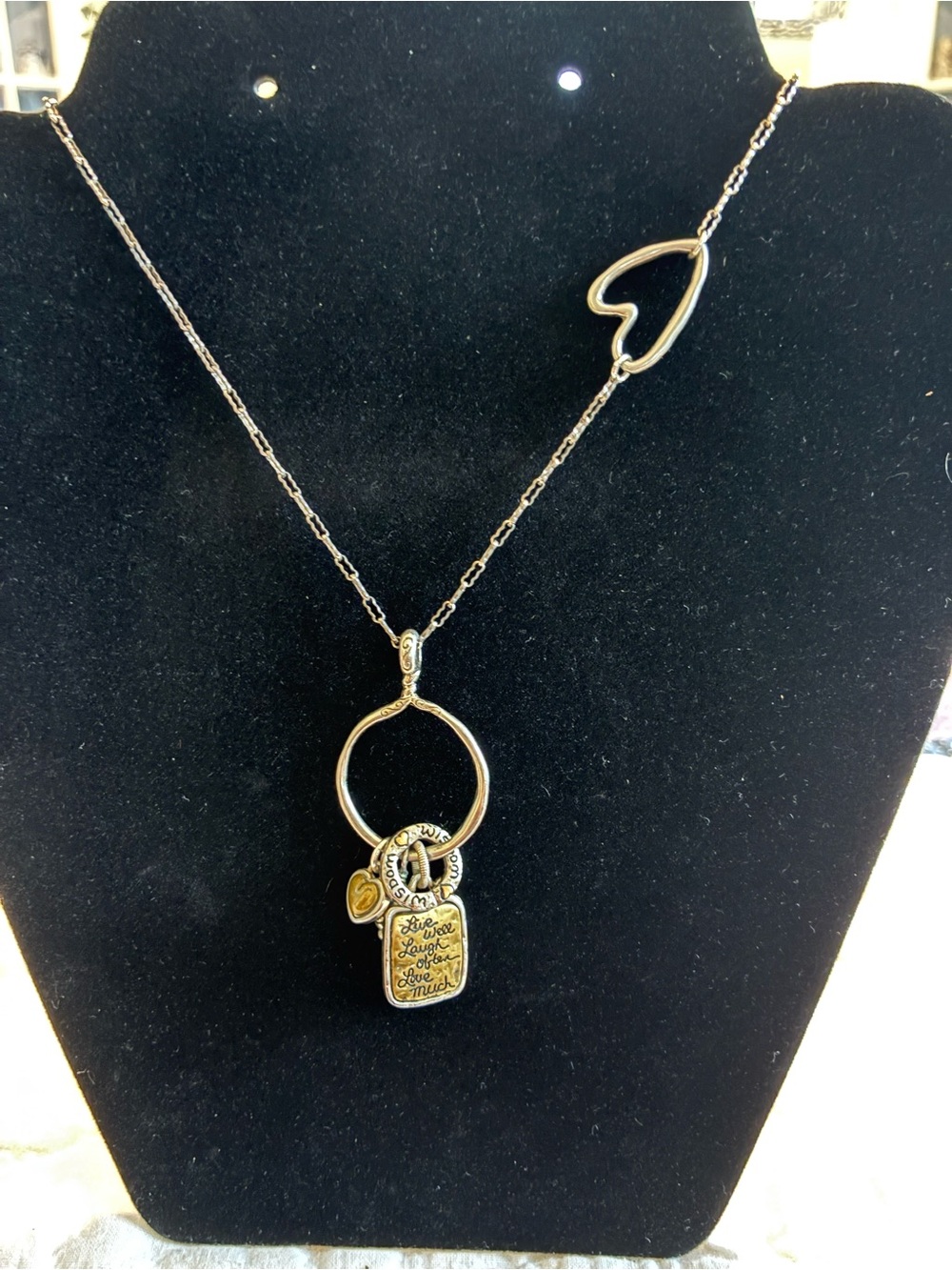 Brighton Two-Tone Heart & Charm Pendant Necklace